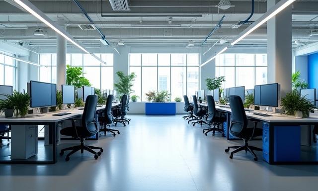 Avantgarde Digital кеңсе интерьері - жұмыс кеңістігі